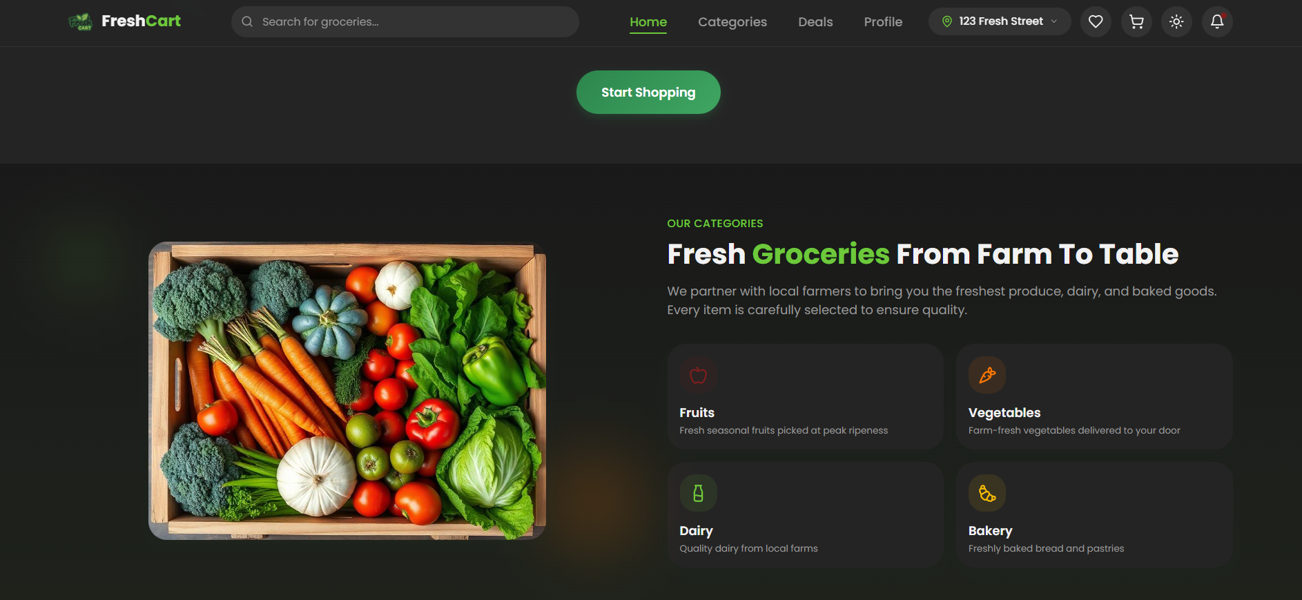 FreshCart screenshot 2